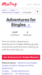 Mobile Screenshot of adventures-for-singles.meetup.com