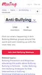 Mobile Screenshot of anti-bullying.meetup.com