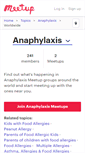 Mobile Screenshot of anaphylaxis.meetup.com