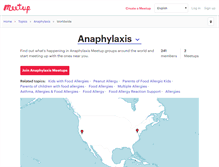 Tablet Screenshot of anaphylaxis.meetup.com