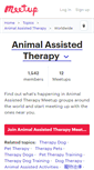 Mobile Screenshot of animal-assisted-therapy.meetup.com