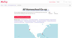Desktop Screenshot of ap-homeschool-co-op.meetup.com
