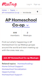 Mobile Screenshot of ap-homeschool-co-op.meetup.com