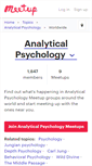 Mobile Screenshot of analytical-psychology.meetup.com
