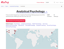 Tablet Screenshot of analytical-psychology.meetup.com
