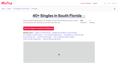 Desktop Screenshot of 40-singles-in-south-florida.meetup.com