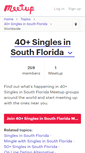 Mobile Screenshot of 40-singles-in-south-florida.meetup.com