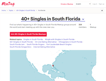Tablet Screenshot of 40-singles-in-south-florida.meetup.com