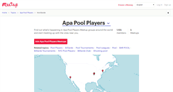 Desktop Screenshot of apa-pool-players.meetup.com