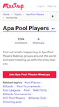Mobile Screenshot of apa-pool-players.meetup.com