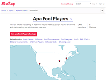 Tablet Screenshot of apa-pool-players.meetup.com