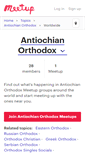 Mobile Screenshot of antiochian-orthodox.meetup.com