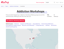 Tablet Screenshot of addiction-workshops.meetup.com