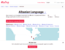 Tablet Screenshot of albanian.meetup.com